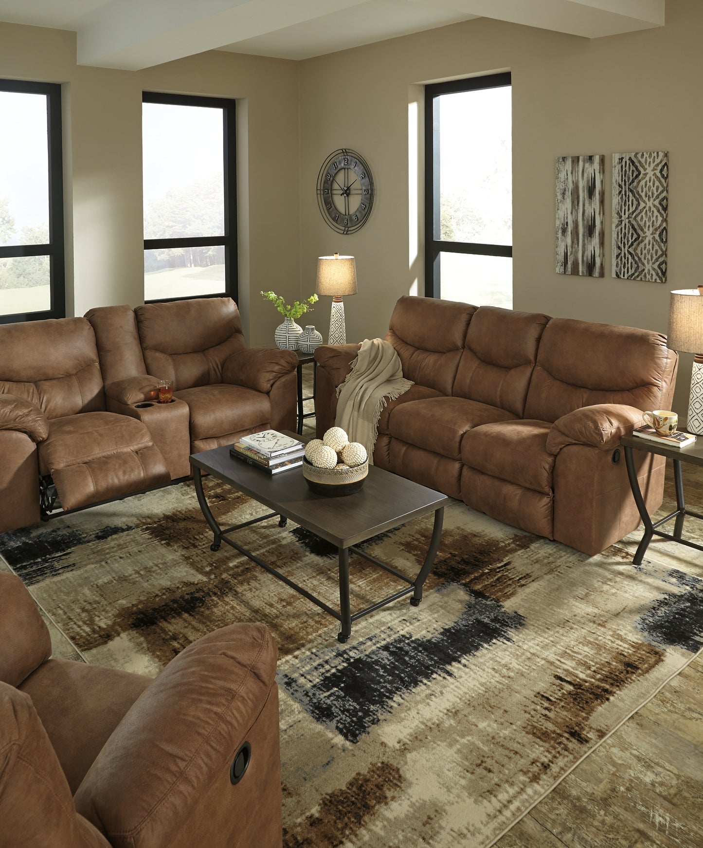 Boxberg DBL Rec Loveseat w/Console