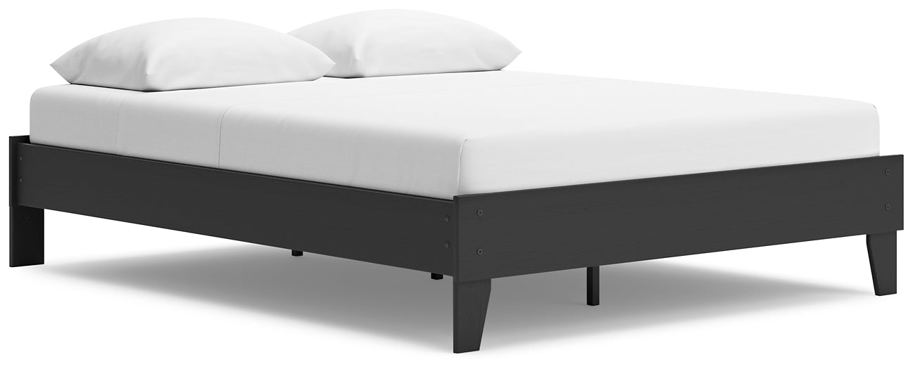 Socalle Queen Platform Bed with Dresser, Chest and Nightstand