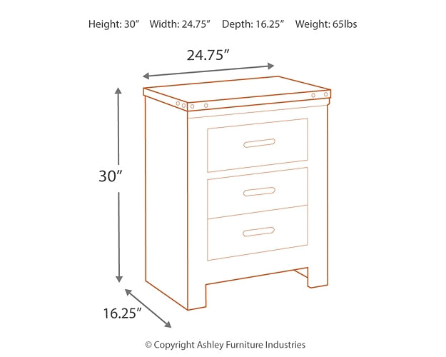 Trinell King Panel Bed with Dresser, Chest and 2 Nightstands